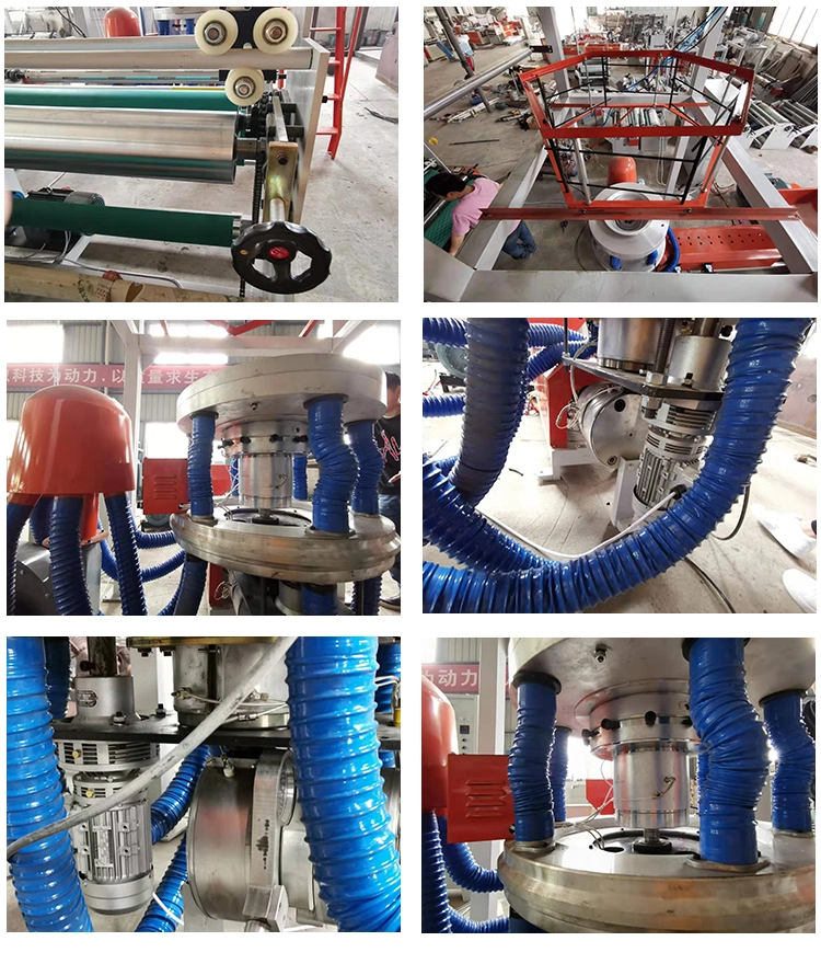 High Speed Extruder Three Layer Biodegradable Zip Lock BOPP HDPE LDPE ABA PVC Shrink PLA PE PP Plastic Film Blowing Machine Price