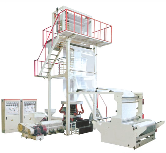 Máquina de soplado de película de coextrusión de 2 capas Ab Maquinaria de película soplada de HDPE/LDPE/PE